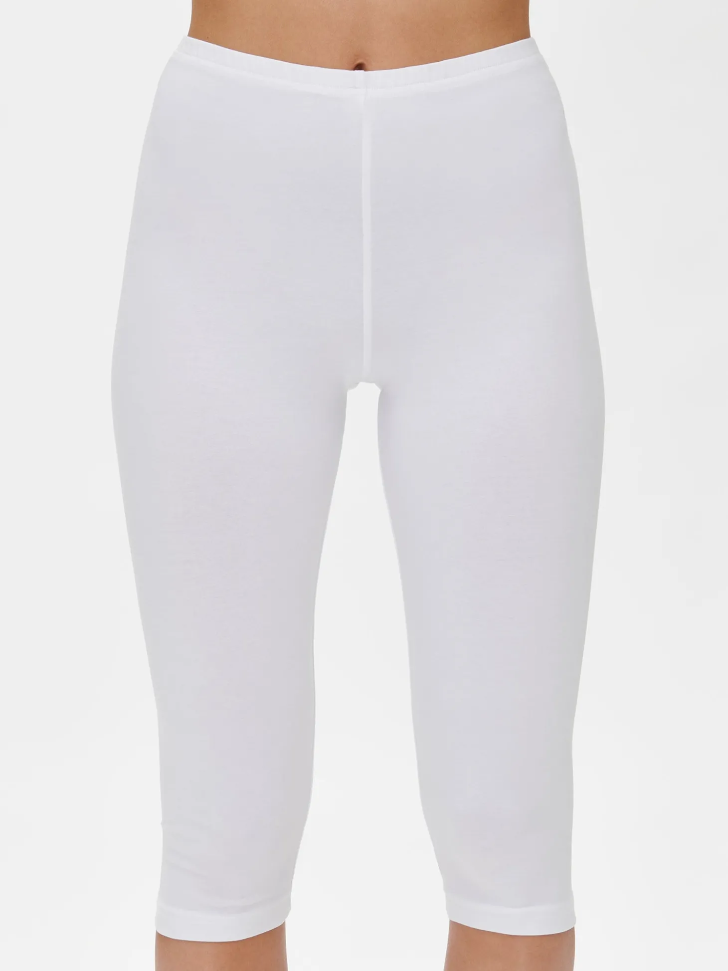 BASIC 3/4-leggingsit - valkoinen