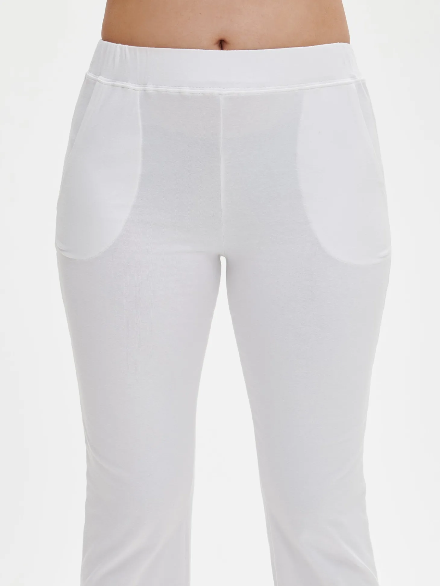 BASIC 7/8-leggingsit - valkoinen