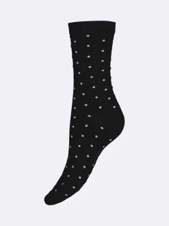 COTTON BASIC nilkkasukat, 5 paria - mustavalkoinen