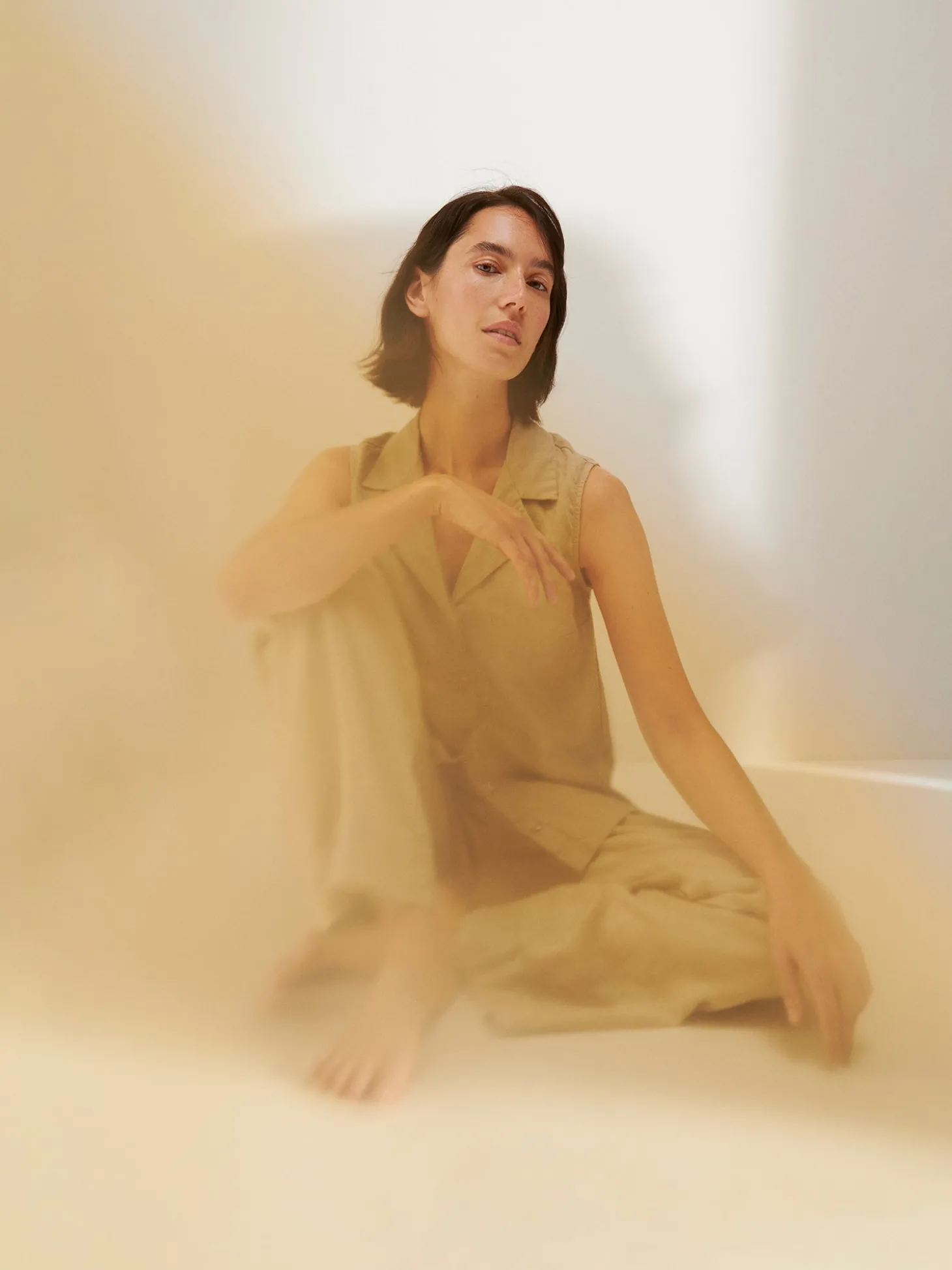 LIN pellavatoppi - beige