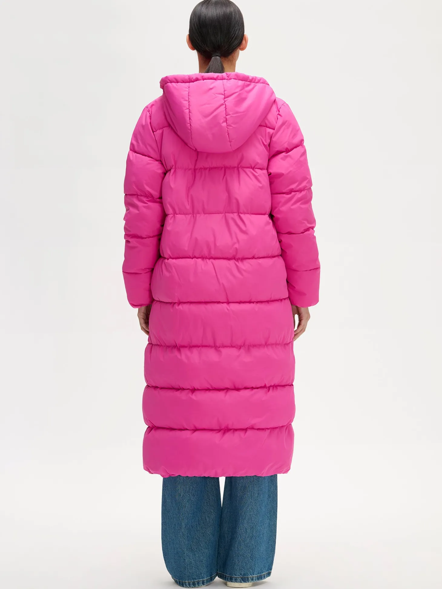 LUMI pitkä toppatakki - pinkki