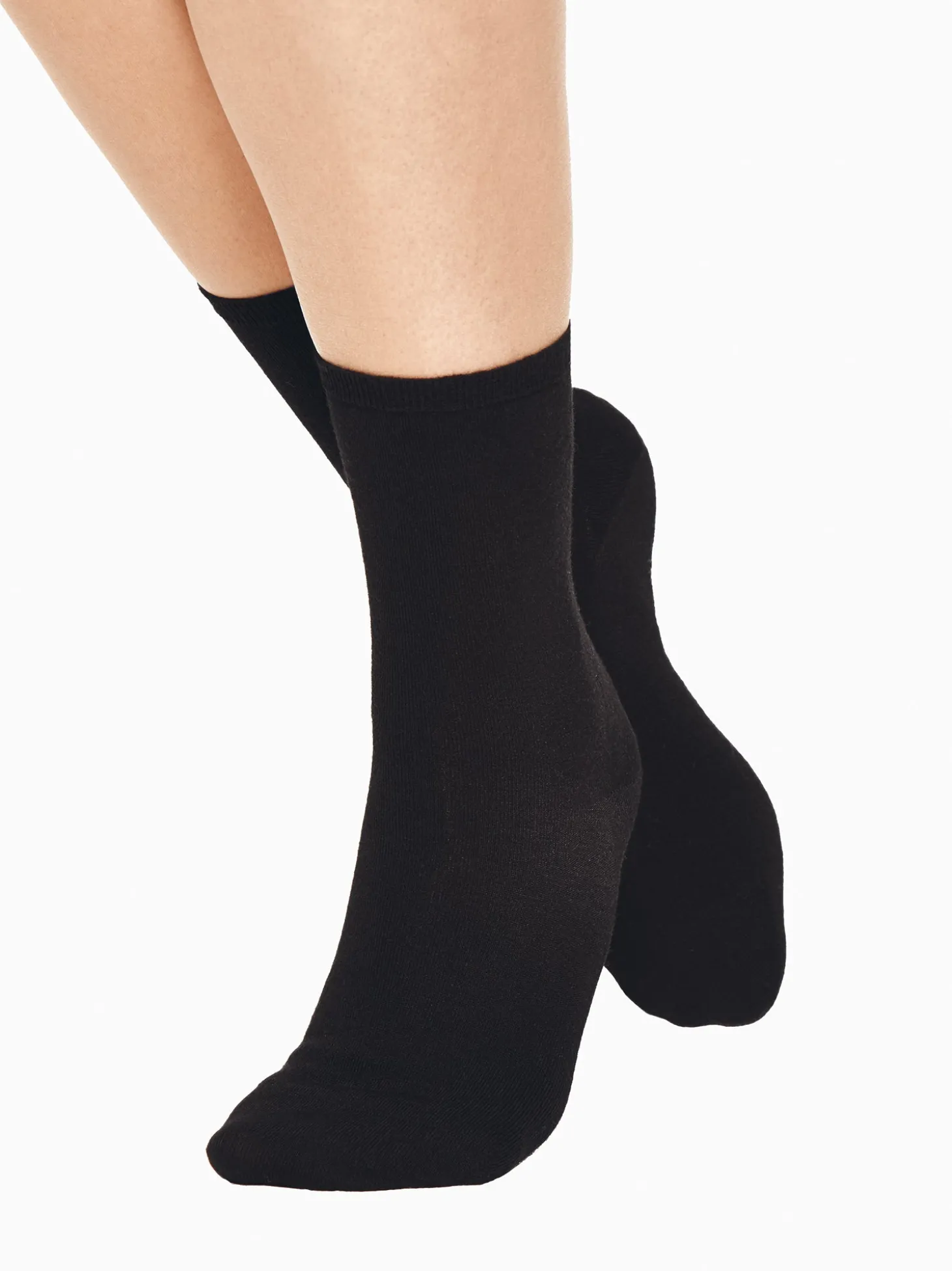 MERINO WOOL nilkkasukat - musta
