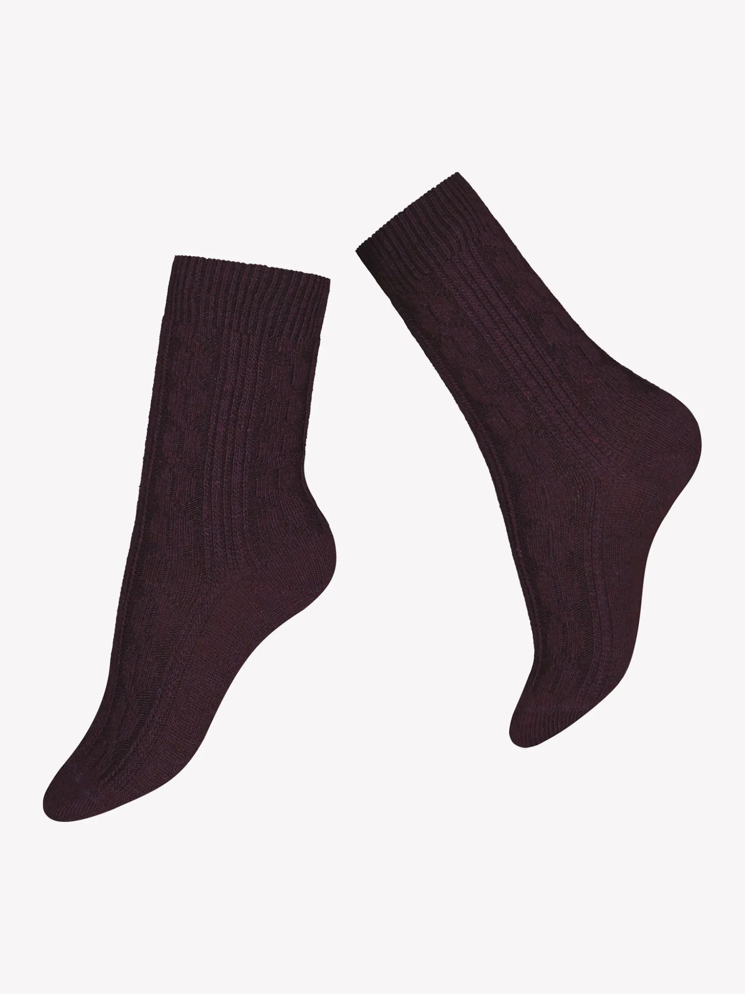 OLIVIA CASHMERE nilkkasukat - viininpunainen