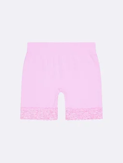 SEAMLESS LACE SHORT leggingsit - vaaleanpunainen