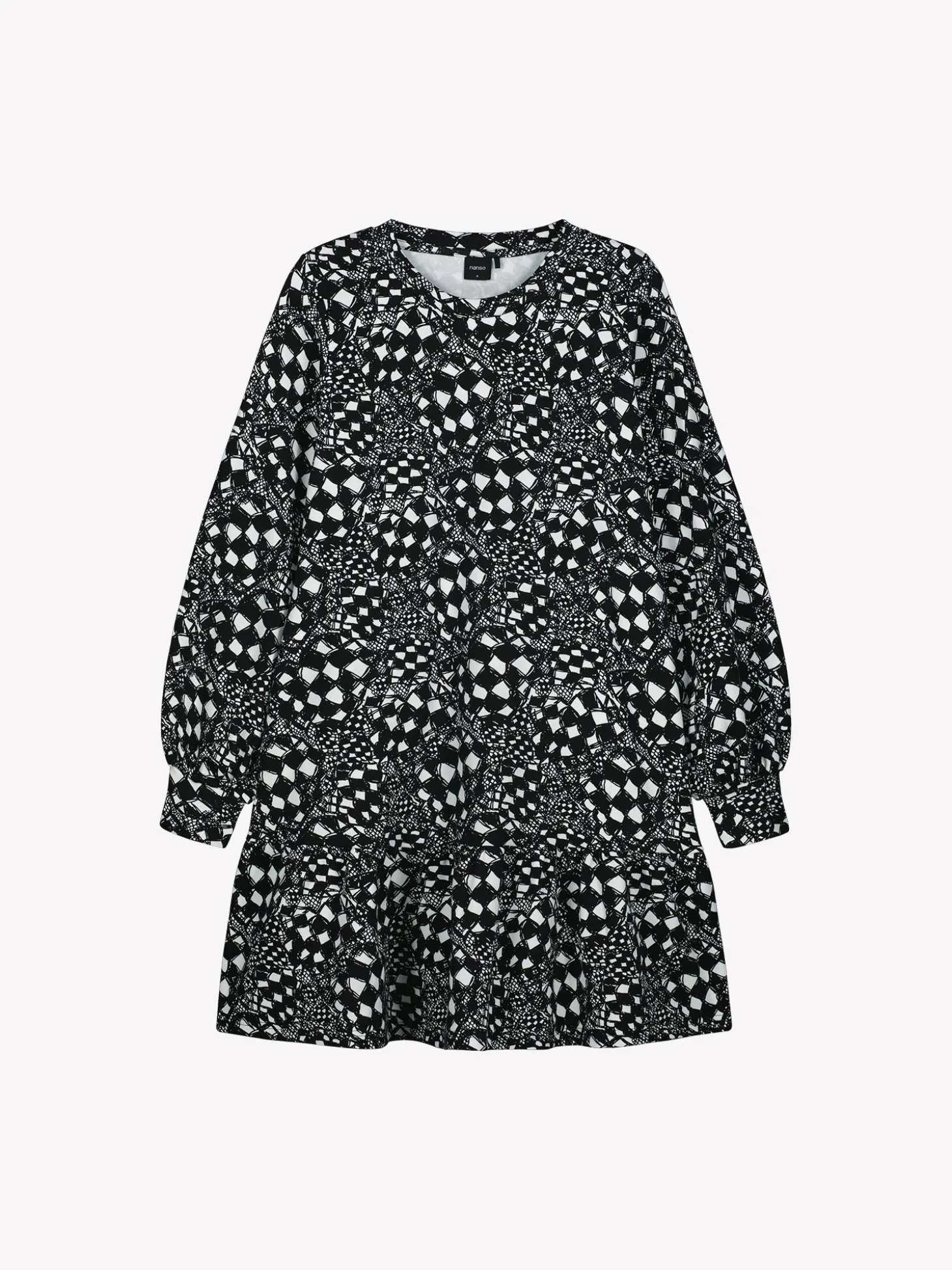 VIRKKUU mekko - mustavalkoinen